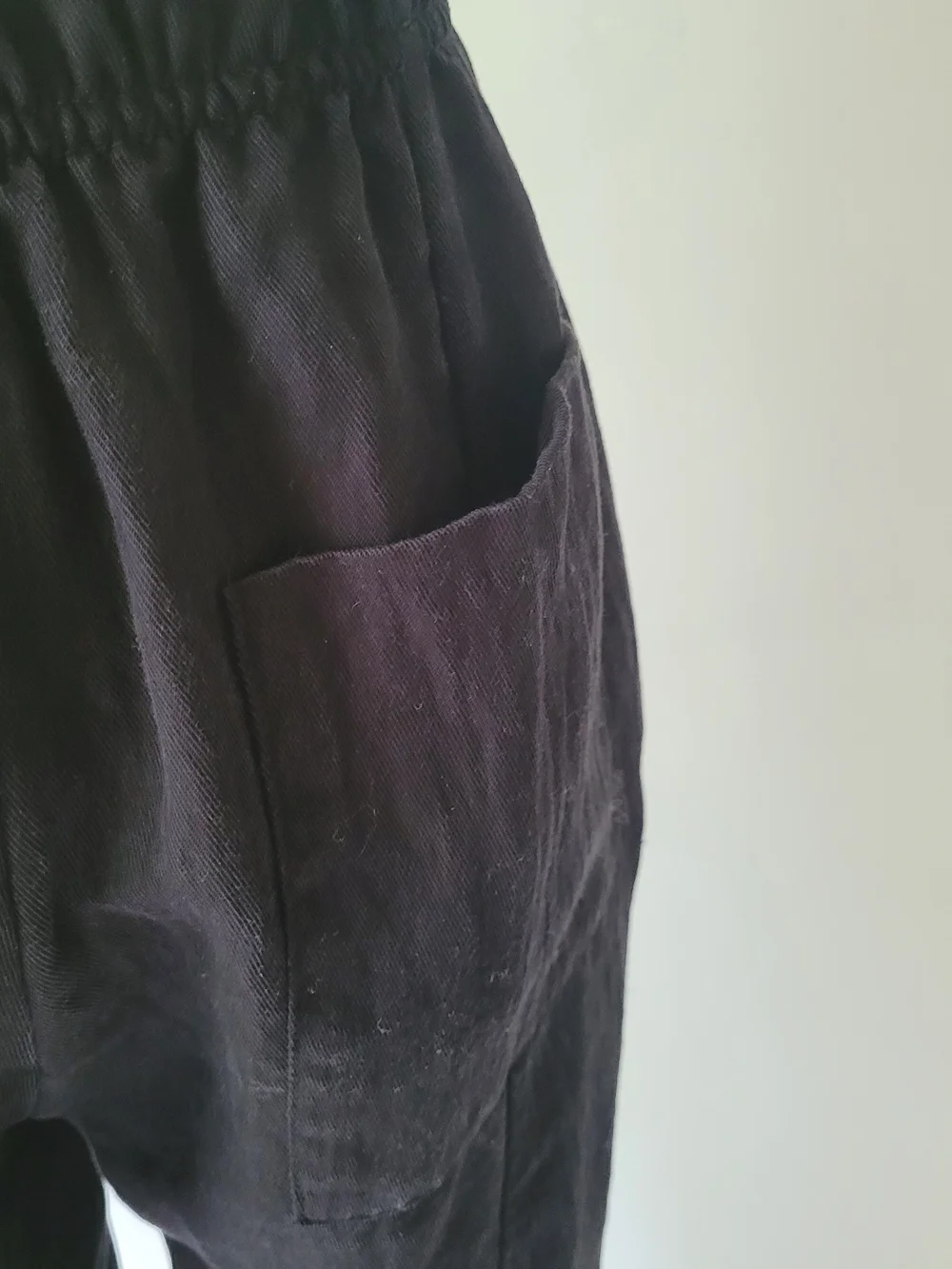 ZARS Women's Wide-Leg Drawstring Linen Pants - Black